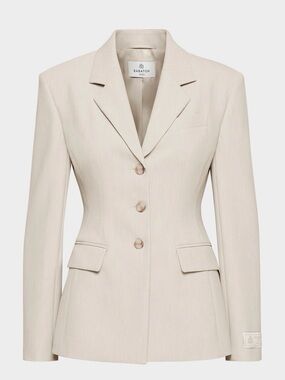 Aritzia Babaton Standout Blazer Heather Matte Pearl